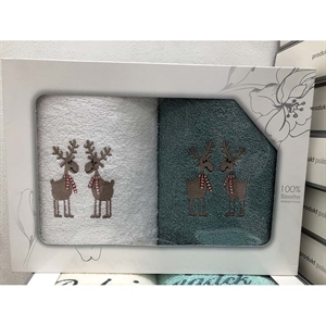 Komplet ręczniki na Dzień Babci i Dziadka 2x(50x100cm)