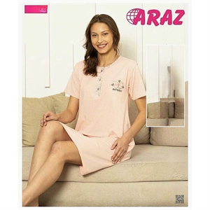 Koszula nocna damska z krótkim rękawem  2XL-5XL