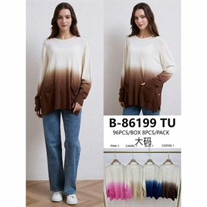 Sweter damski okrągły