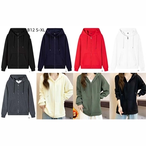 Bluza damska rozpinana na zamek z kapturem  S-XL