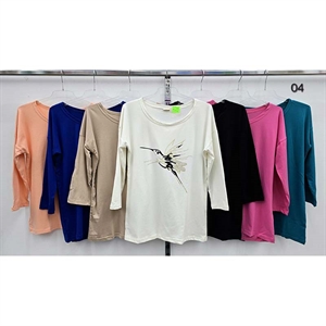 Bluzka damska z rękawem 3/4