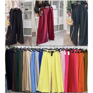 Spodnie szerokie nogawki damskie produkt Włoski