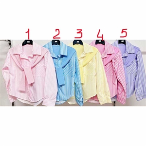 Koszula dziewczęca z długim rękawem  6-16 lat