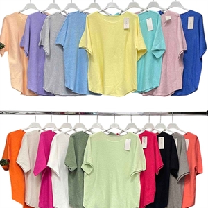 Sweter damski z krótkim rękawem