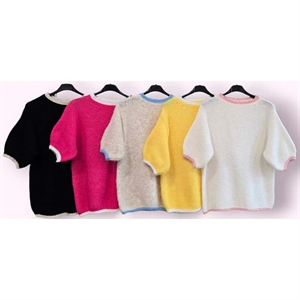 Sweter damski z krótkim rękawem