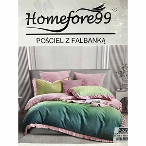 Komplet pościel z falbanką 3cz 160x200cm