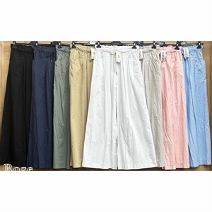 Spodnie szerokie nogawki damskie produkt Włoski