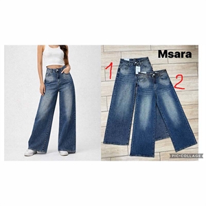 Jeansy szerokie nogawki M'sara  XS-XL