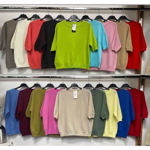 Sweter damski z krótkim rękawem