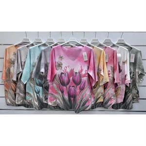 Sweter damski z krótkim rękawem