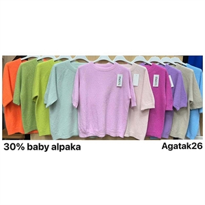 Sweter damski z krótkim rękawem