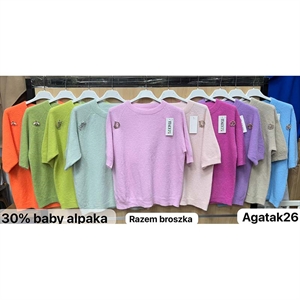 Sweter damski z krótkim rękawem