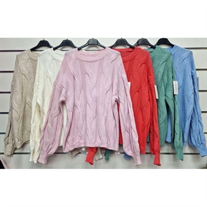 Sweter damski okrągły