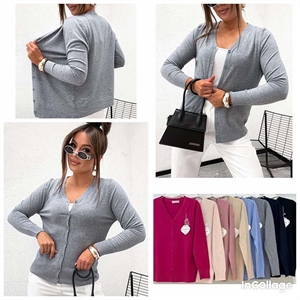 Sweter damski zapinany na guziki  M/L-XL/2XL