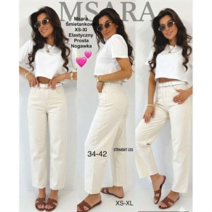 Jeansy z prostą nogawką Msara  XS-XL