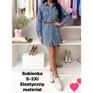 Sukienka jeansowa damska  S-2XL