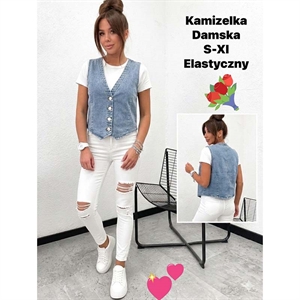 Kamizelka jeansowa damska  S-XL