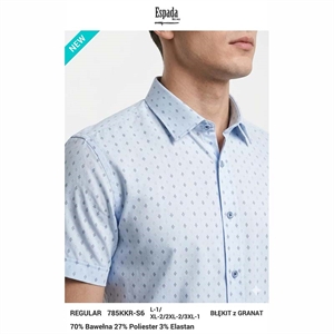 Koszula męska z krótkim rękawem L-3XL