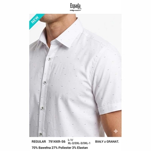 Koszula męska z krótkim rękawem L-3XL