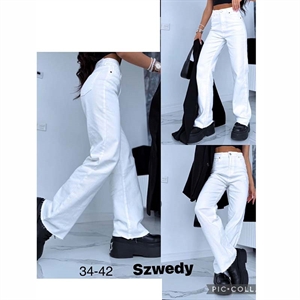 Jeansy szerokie nogawki  34-42