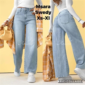 Jeansy szerokie nogawki  XS-XL