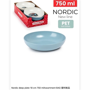 Nordik głęboki talerz 18cm