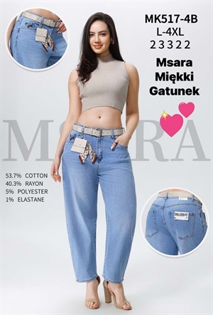 Jeansy damskie L-4XL big size