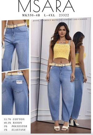 Jeansy damskie L-4XL big size
