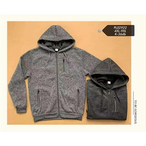 Bluza męska rozpinana na zamek z kapturem Big Size  4XL-9XL