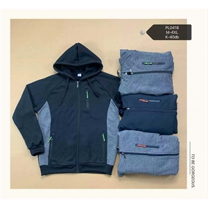 Bluza męska rozpinana na zamek z kapturem  M-4XL
