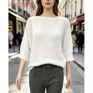 Sweter damski okrągły
