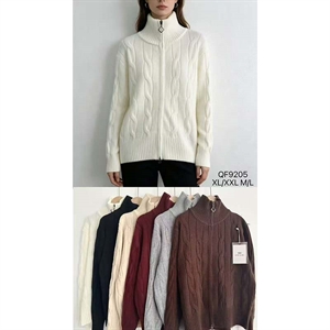 Sweter damski rozpinany na zamek  M/L-XL/2XL