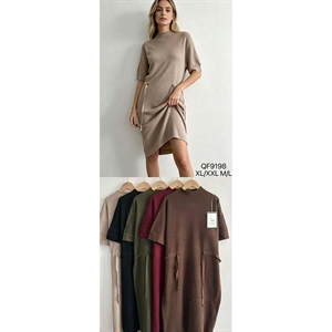 Sukienka sweterkowa damska z półgolfem  M/L-XL/2XL