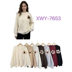 Sweter damski okrągły