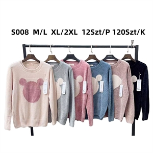 Sweter damski okrągły (M/L-XL/2XL)