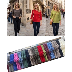 Sweter damski okrągły