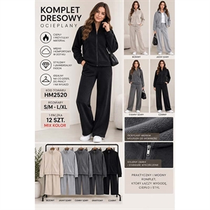 Komplet dresowy ocieplany  S/M-L/XL