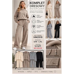 Komplet dresowy ocieplany  S/M-L/XL