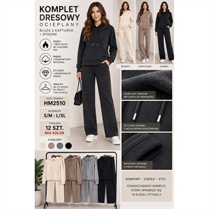 Komplet dresowy ocieplany  S/M-L/XL