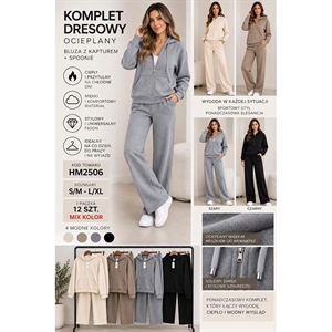 Komplet dresowy ocieplany  S/M-L/XL