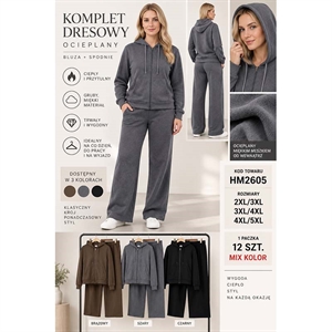 Komplet dresowy ocieplany  2XL/3XL-4XL/5XL