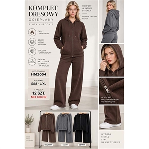Komplet dresowy ocieplany  S/M-L/XL