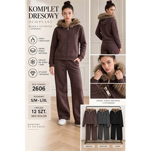 Komplet dresowy ocieplany  S/M-L/XL