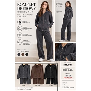 Komplet dresowy ocieplany  S/M-L/XL
