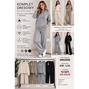 Komplet dresowy ocieplany  S/M-L/XL