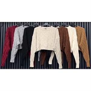 Sweter damski okrągły