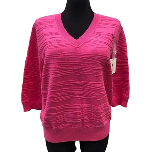Sweter damski z dekoltem w serek
