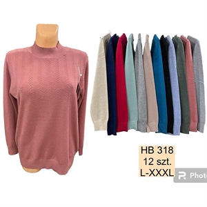 Sweter damski z półgolfem  L-3XL