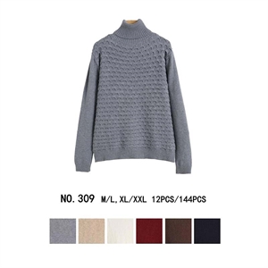 Sweter damski z golfem  M/L-XL/2XL