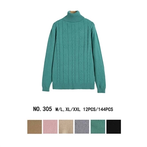 Sweter damski z golfem  M/L-XL/2XL